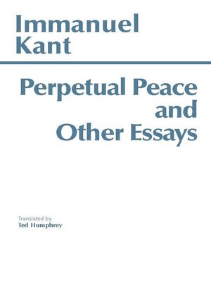 cover image of Perpetual Peace and Other Essays